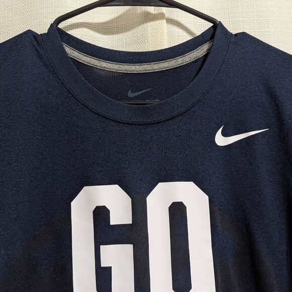 Women's Nike Brigham Young Cougars Shirt Short Sleeves Small Navy Blue - Picture 2 of 7